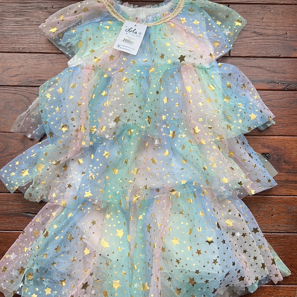 Lola & THE BOYS Pastel Stars Dress
